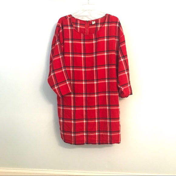 Old Navy Dresses & Skirts - Old Navy Red Plaid Dress 🔥offers welcome